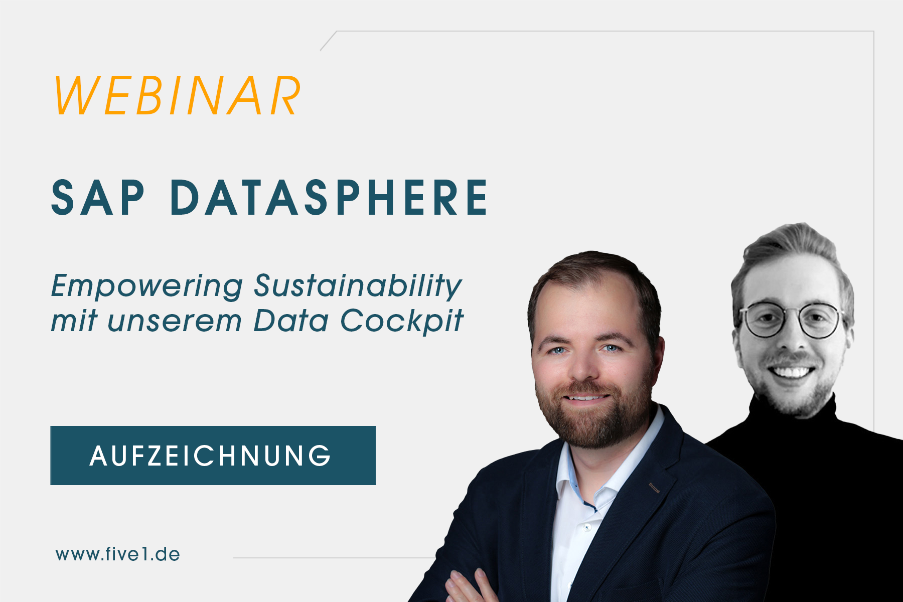 Webinare SAP Datasphere - Empowering Sustainability mit unserem Data Cockpit